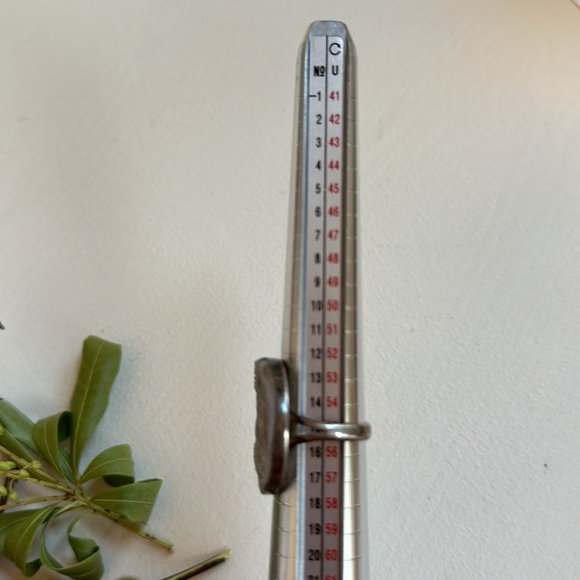 Authentic Druzy Agate .925 Sterling Silver Ring - Picture 7 of 9